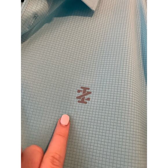 IZOD Golf Men's Performance Grid Short Sleeve Stretch Polo Shirt-Legacy Size L - Picture 3 of 10